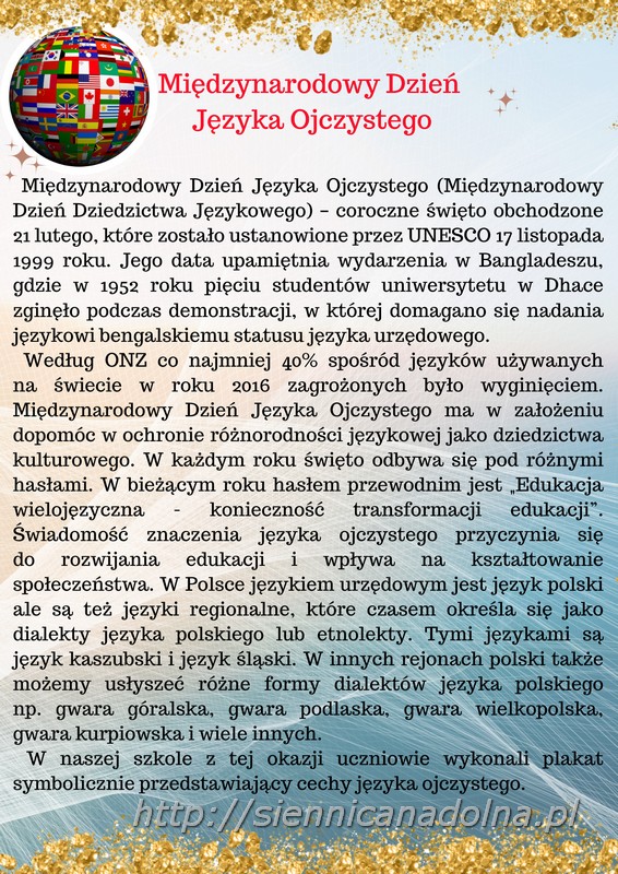 Dzie Jzyka Ojczystego 